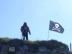 Pat on protest duty on the Old Head of Kinsale, August 2007