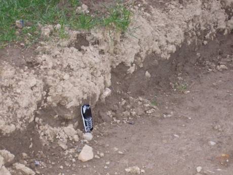 Depth of the bucket cut at Lismullin 