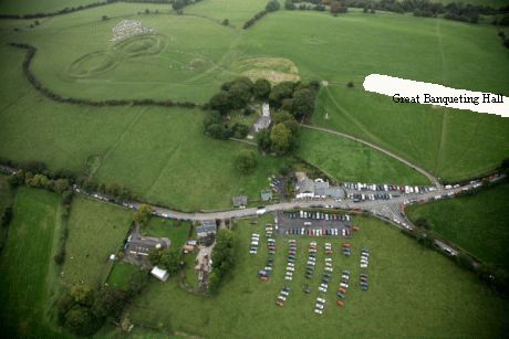 Location of the "Great Banqueting Hall" on the Hill of Tara